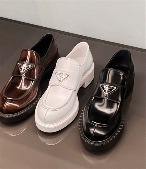 cream prada loafers|prada loafers women sale.